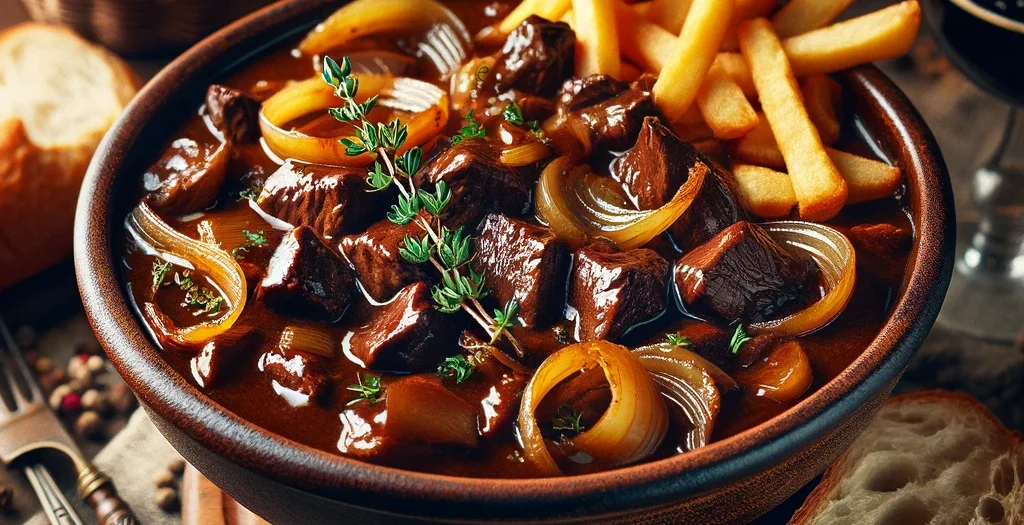 Rezept aus Belgien - Carbonnade Flamande