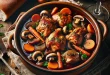 Rezept aus Frankreich - Coq au Vin - Hahn im Wein