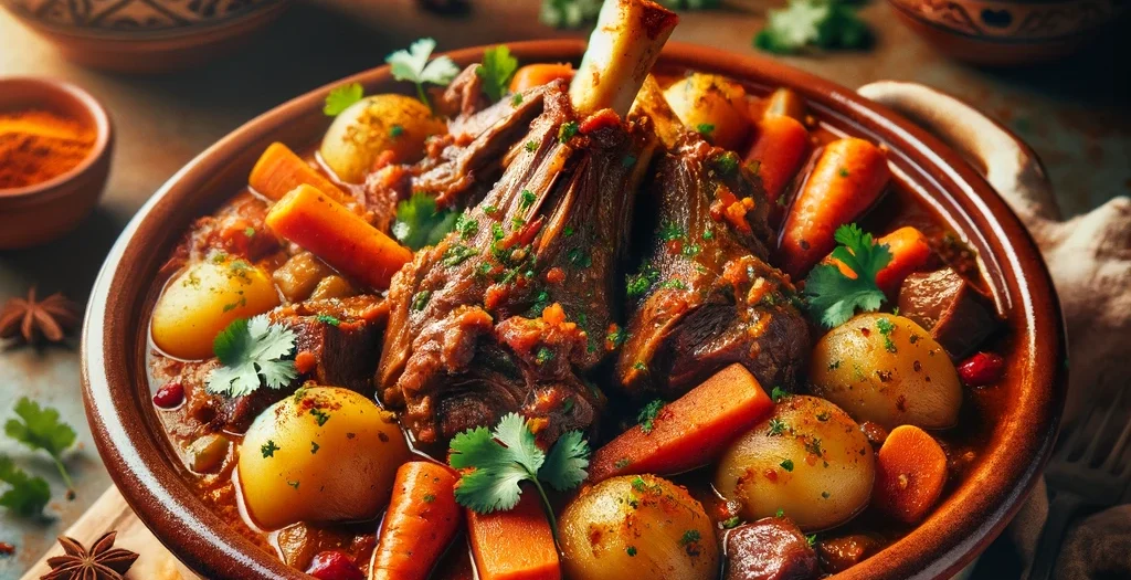 Rezept aus Marokko - Lammhaxe Tajine