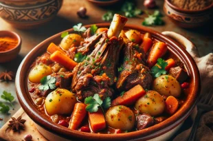 Rezept aus Marokko - Lammhaxe Tajine