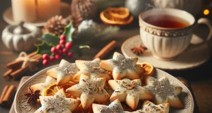 Backrezept - Weihnachtssterne mit Earl Grey und Orange