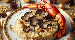 Neujahrsdinner - Trüffel-Risotto mit Goldblatt