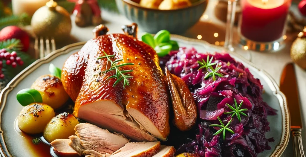 Rezept - glasierte Weihnachtsente