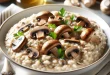 Cremiger laktosefreier Pilzrisotto