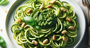 Histaminfreie Zucchini-Nudeln mit Pesto