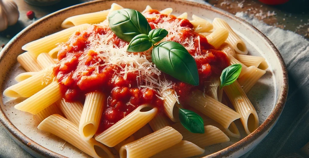 Pasta mit Tomatensauce - passierte Tomaten