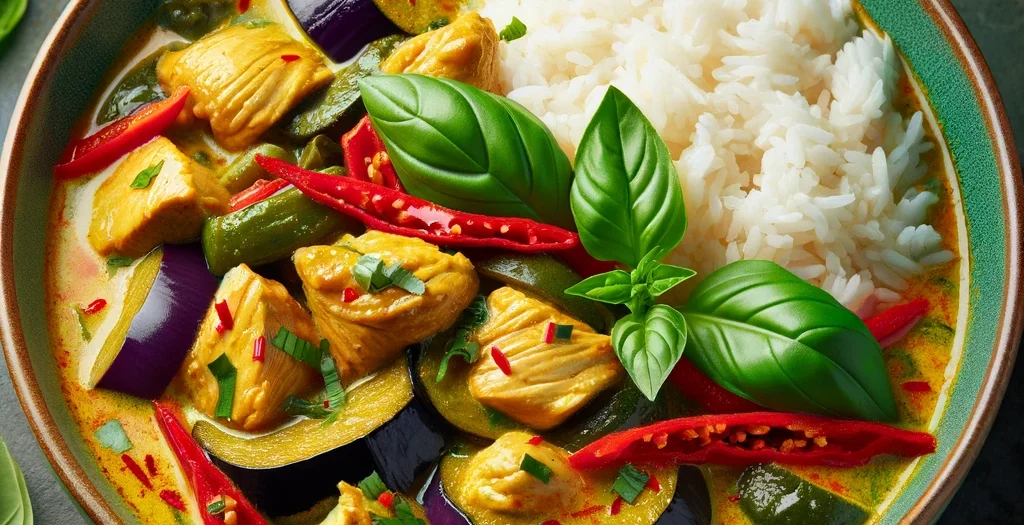 Thai grünes Curry mit Huhn