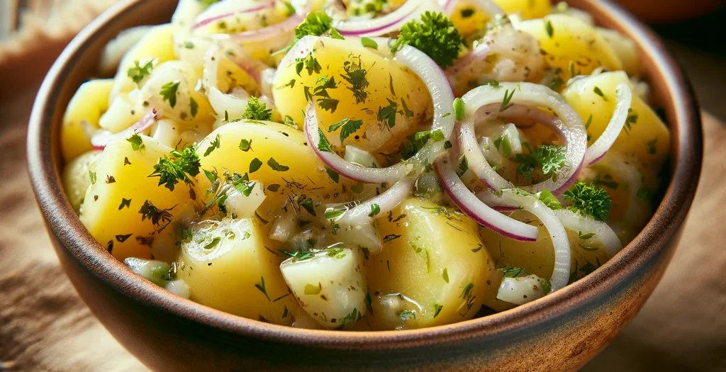 Traditioneller Deutscher Kartoffelsalat