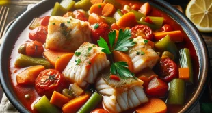 Fisch-Stews in Tomaten