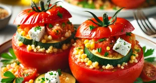 Gefüllte Tomaten mit Couscous - Schafskäse