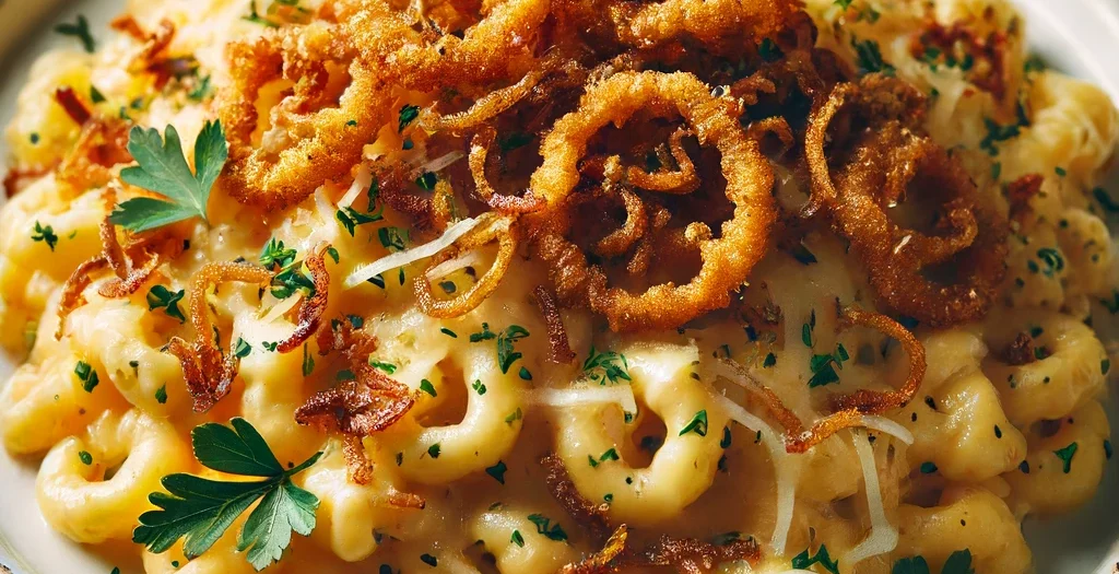 Käsespätzle mit Röstzwiebeln