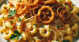 Käsespätzle mit Röstzwiebeln