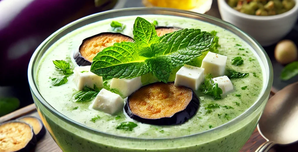 Kalte Auberginen-Feta-Suppe