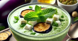 Kalte Auberginen-Feta-Suppe