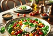 Sommersalat mit Kirschtomaten und Burrata