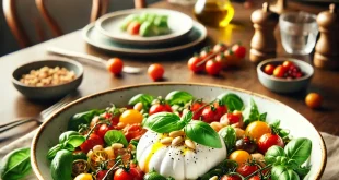 Sommersalat mit Kirschtomaten und Burrata