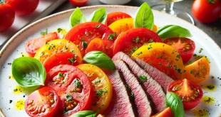 Tomaten-Salat mit zartem Kalbstafelspitz