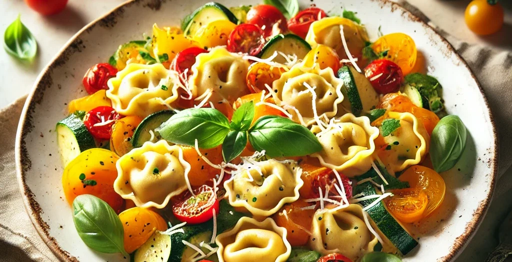 Vegetarische Tortellini-Pfanne