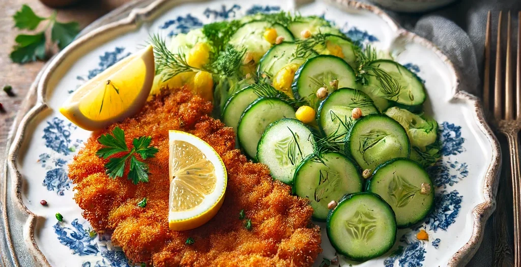 Wiener Schnitzel mit Gurkensalat