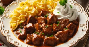 Rindsgulasch nach Omas Rezept