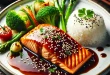 Lachs mit Teriyakisauce