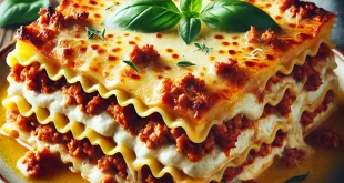 Lasagne mit Bolognese und Béchamelsoße