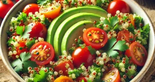 Quinoa-Powersalat mit Tomaten und Avocado