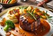 Rinderfilet an Cognacrahmsauce