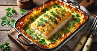 filo fisch gratin