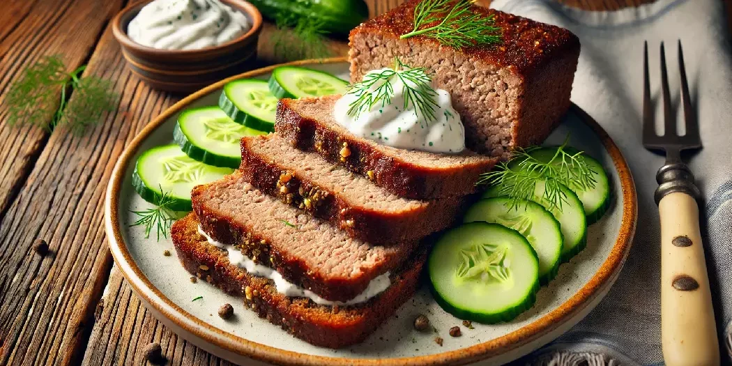 hackbraten mit smörrebröd