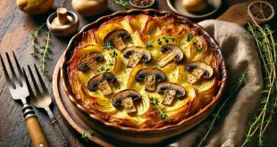 kartoffel steinpilz gratin