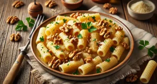 rigatoni mit nussbutter