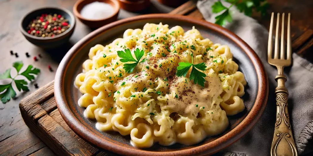 spätzle mit rahmwirsing