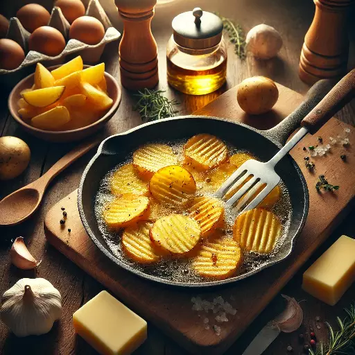 Kartoffeln anbraten