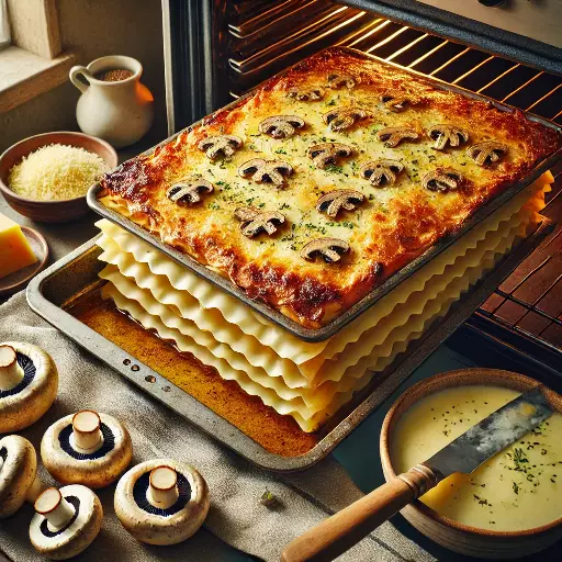 Lasagne backen und servieren