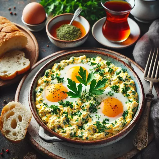 Menemen servieren