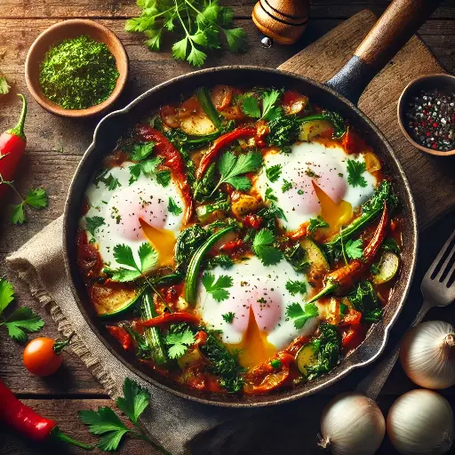 Shakshuka servieren