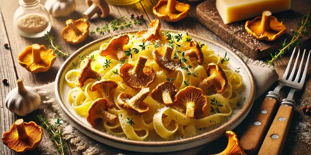 gebratene pfifferlinge und tagliatelle 1