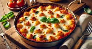 gnocchi auflauf mit mozzarella überbacken 1