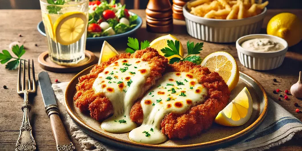 kalbsschnitzel mit mozzarella gefüllt